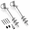 18''-2Pack-3'' Blade, variant on 18''/24''/30'' Ground Anchors Screw In Earth Anchor Solid Steel With L Bracket For Trampoline Mobile Home Swing Set Shed Carport T