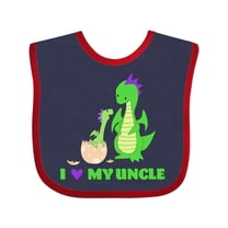 Inktastic I Love My Uncle Boys or Girls Baby Bib