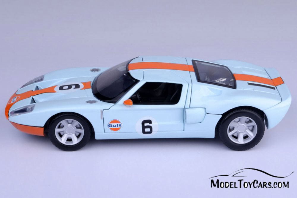 MOTORMAX FORD GT CONCEPT #6 GULF OIL 1:24 BLUE DIECAST MODEL 79641 WITH BOX