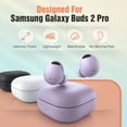 thumbnail image 2 of Puntas de Espuma Memory Foam para Galaxy Buds 2 Pro Tang Town Pequeño Violeta, 2 of 7