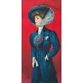 thumbnail image 2 of Sackett & Wilhelms Co. 14x24 Gold Ornate Framed and Double Matted Museum Art Print Titled - Woman in Blue Hat and Coat with Flower Corsage on Lapel (1908), 2 of 4