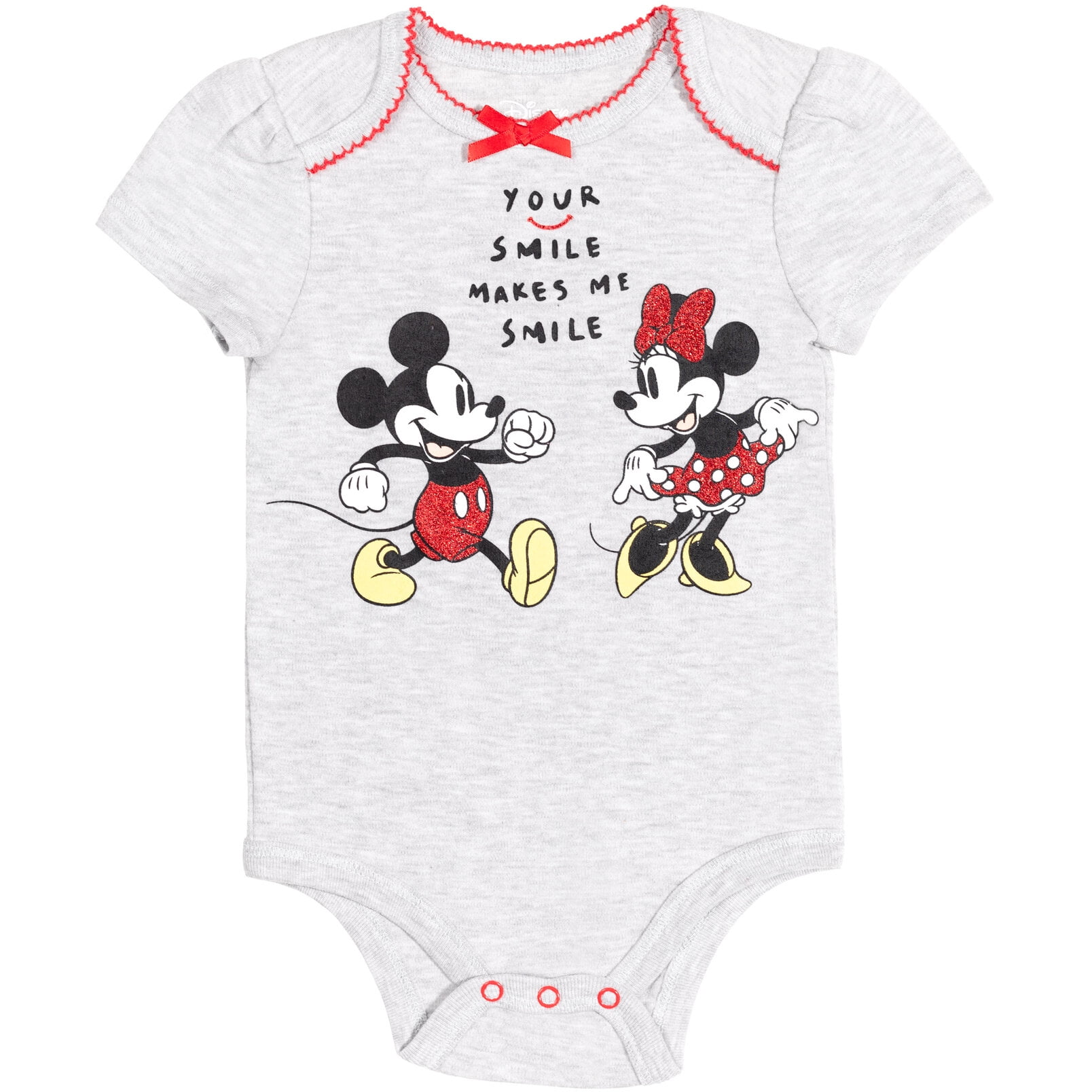 Disney Minnie Mouse Bodysuit T-Shirt Mesh Skirt and Leggings 4 Piece Layette Set Newborn to Infant