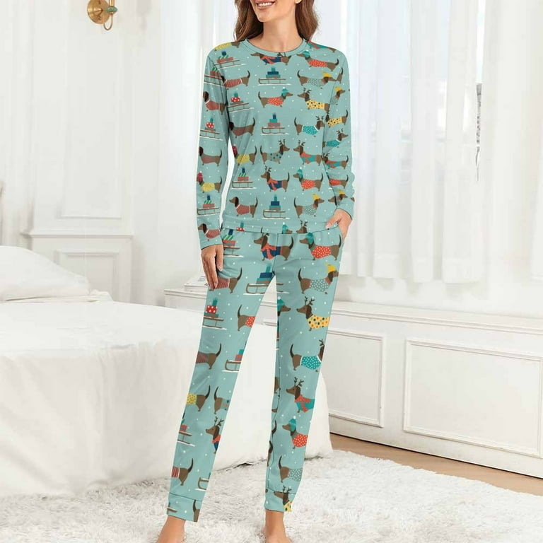 Women's dachshund pajamas sale