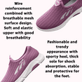 thumbnail image 6 of CHICVOMEY Women's Slip-On Walking Shoes Breathable Knit Sneakers for Women Lightweight Comfortable Athletic Shoes for Walking Running Travel Work, 6 of 7