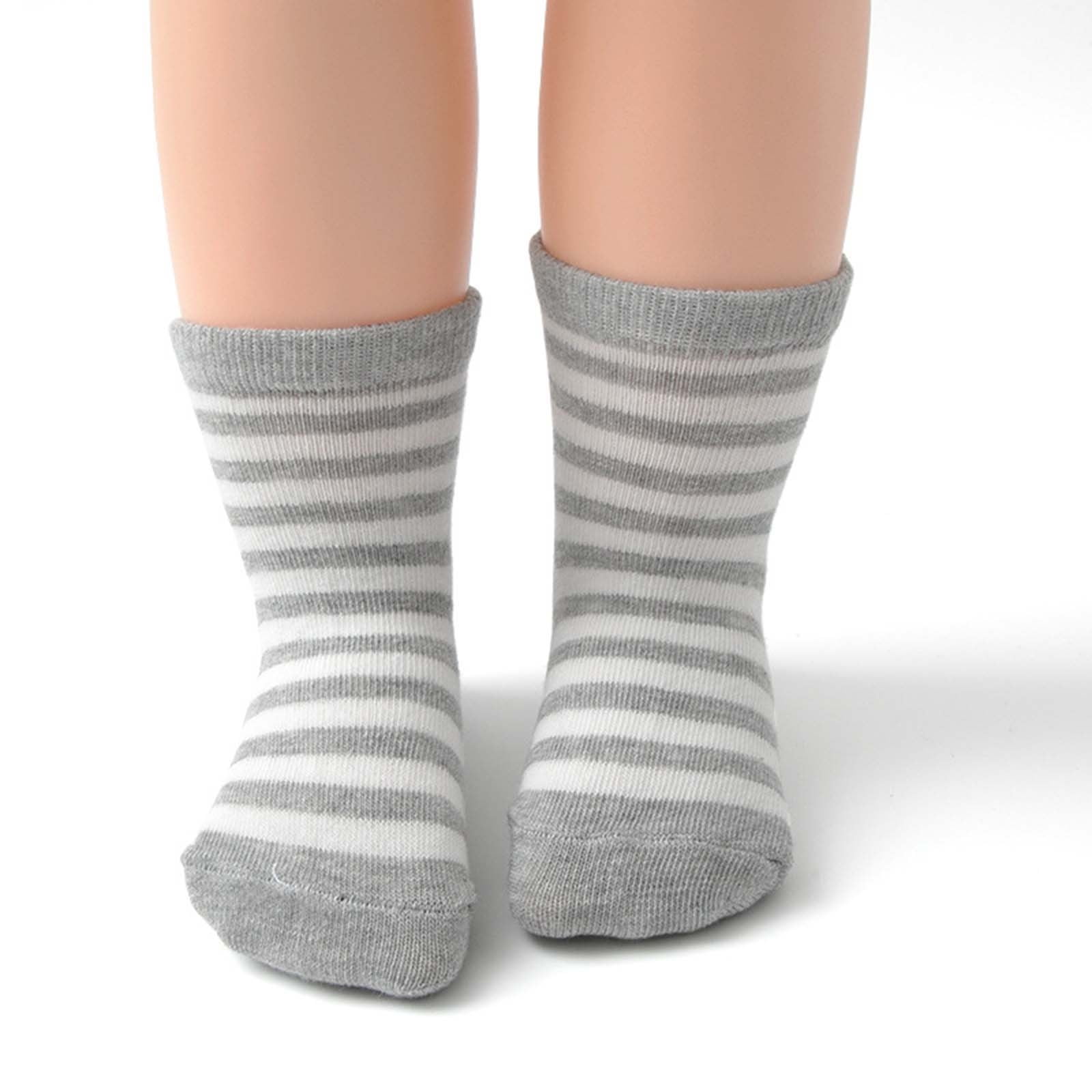 Shldybc Toddler Girl Socks Baby Non Slip Grip Cute Ankle Cotton Socks with Grippers for Toddlers Infants Kids Boys Girls 2-3T Colorful Christmas Gifts