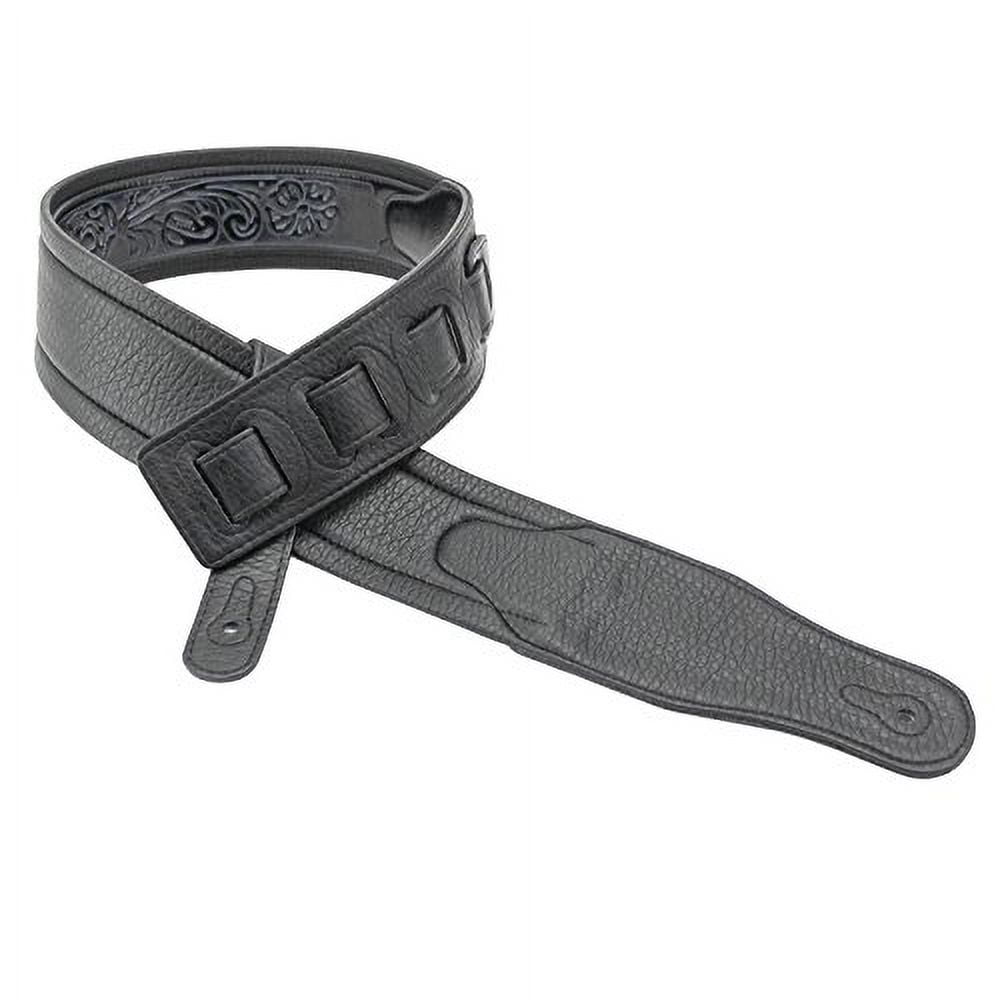 Walker & Williams GB-136 Black Feather Padded Guitar Strap