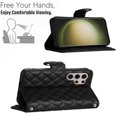 thumbnail image 5 of for Samsung Galaxy S22 Ultra Wallet Case, Elegant Card Holder Cash Slot PU Leather Kickstand Shoulder Strap Shockproof Protective Flip Women Girls Case Cover for Samsung Galaxy S22 Ultra, Black, 5 of 6