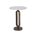 thumbnail image 4 of Irene Indoor Cast Aluminum Side Table Antique Brass, 4 of 5