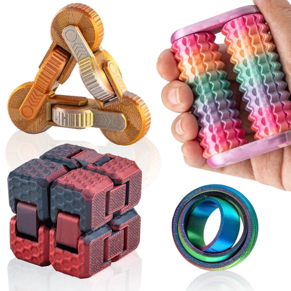 4 In 1 Relaxation Fidget Toys Pack Stress-Relieving For Kids and Adults