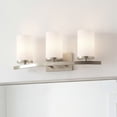 thumbnail image 4 of 45497NI Kichler Lighting Crosby - 3 Light Bath Vanity Approved for Damp Locations - with Contemporary inspirations - 23 inches wide-Brushed Nickel, 4 of 9