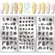 thumbnail image 1 of Juego de 3 placas para estampar uñas con flores, plantillas para uñas con rosas, hojas y plantas, placa para estampar uñas con diseño de margaritas, plantillas para uñas con corazones y estrellas., 1 of 7