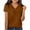 Brown, variant on Little Kid Girls Casual Short Sleeve V Neck T Shirt Pure Color Ruffled Button Top For Everyday Wear School Outdoor Spring Summer 6x Shirts Girls 2t Shirts Summer 5 Girl 9 10 5-6 Years Purple