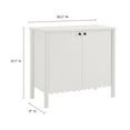 thumbnail image 4 of Sideboard Console Table Entry Display Cabinet, White, Wood, Living Dining Room Kitchen Cafe Bistro Hospitality Restaurant, Modern Contemporary, HB37709, 4 of 9
