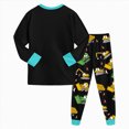 thumbnail image 5 of Gibobby Toddler Baby Boy Fall Winter Clothes 0-24Months 2t 3t 4t Color Block Long Sleeve Sweatshirt Tops Joggers Pants Outfit Sets(4-5 Years,Black), 5 of 6