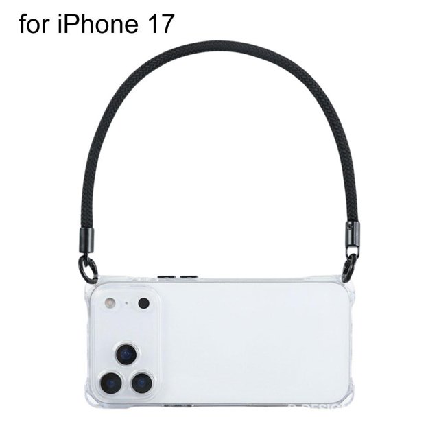 for IPhone17/17Pro/17 Pro Max/17Air Solid-Color Wristband Phone Leather