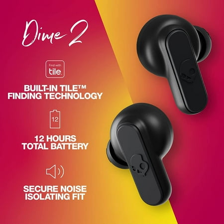 Skullcandy - Dime 2 True Wireless In-Ear Headphones - Black