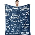 thumbnail image 1 of LHSHID Christmas Son Gifts from Mom Gifts for Son Blanket Birthday Gifts for Son Son Gifts Best Gift Ideas for Grown Son Xmas On Gifts for Men Father’s Day Valentine’s Day 30x40in, 1 of 6