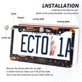 thumbnail image 3 of Aluminum License Plate Frame 2 Pack Car Exterior Accessory Car Tag Holder for Front Rear Plates Cars Decor Pumpkins Halloween Pattern, 3 of 6
