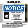 thumbnail image 3 of (2 Pack) Laundry Room Rules Do Not Overload Sign, 3 of 7
