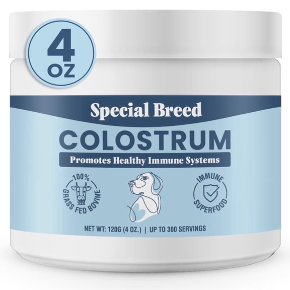 Bovine Colostrum for Dogs and Cats – Grass Fed Colostrum Powder – Immune Support, Allergy & Itch Relief – Gut Health & Seasonal Allergy Defense – 300 ct