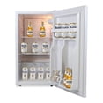 thumbnail image 2 of Modelo Compact Fridge w/ Bottle Opener, 3.2 cu ft (90L), White, Space-Saving Flat Back Design, Reversible Door, Tempered Glass Shelves, Licensed Modelo Artwork, Perfect for Beer-Lovers, 2 of 7
