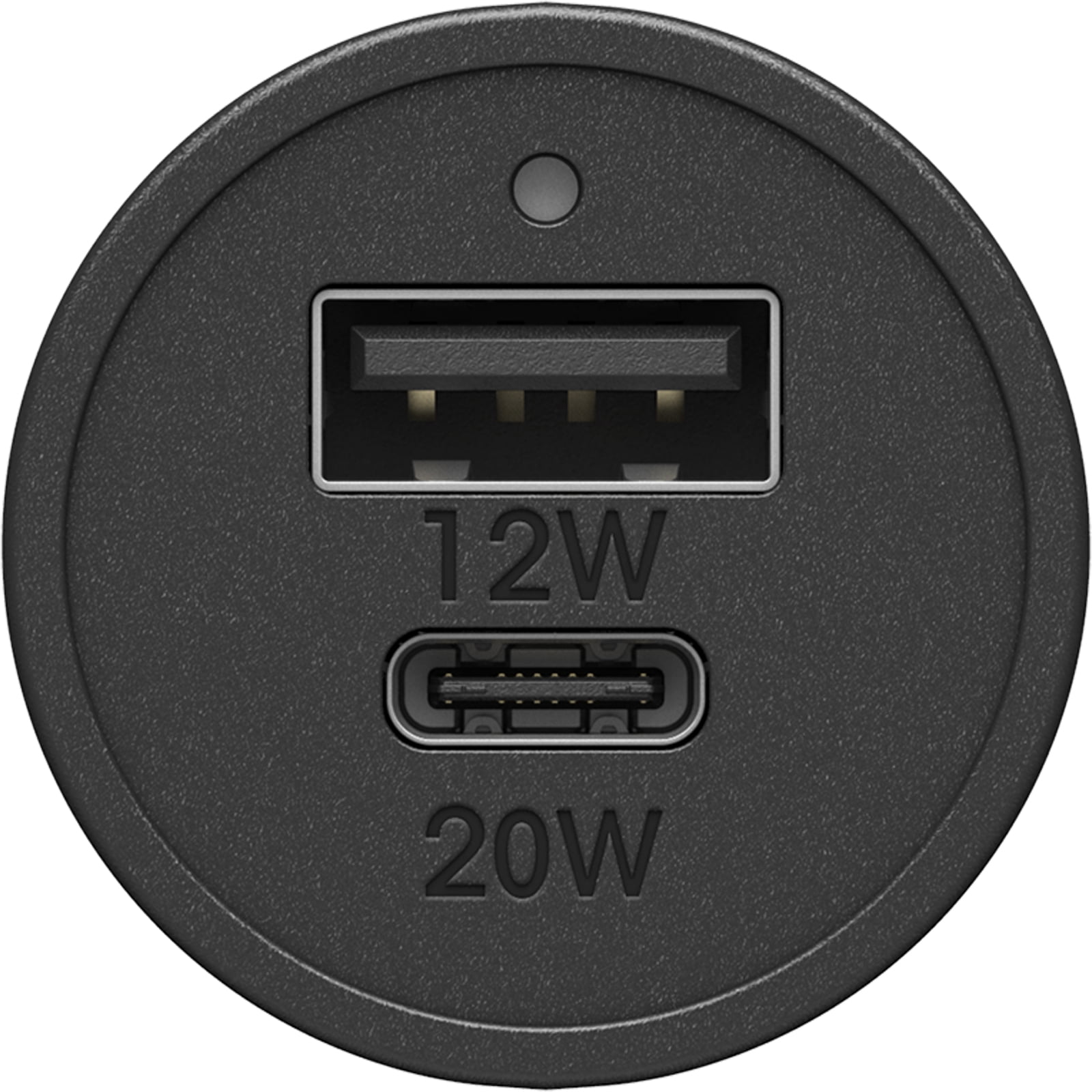OtterBox Strive Series Dual Port 32W Car Charger - 20W Fast Charge USB-C and 12W USB-A - Blue Night