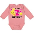 thumbnail image 3 of Inktastic Its My 2nd Birthday with Emojis Girls Long Sleeve Baby Bodysuit, 3 of 5