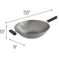 thumbnail image 4 of Joyce Chen Professional Series 14-Inch Carbon Steel Wok with Phenolic Handles, 4 of 8