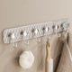 thumbnail image 4 of Pegatina de Pared, Ganchos para Ropa, Adhesivo Sin Taladrar, Colgar en Puerta, Almacén de Cocina, Baño, Rack de Pared, Organizador de Armario, Estantería de Metal, Resistente, para Dormitorio, 4 of 6