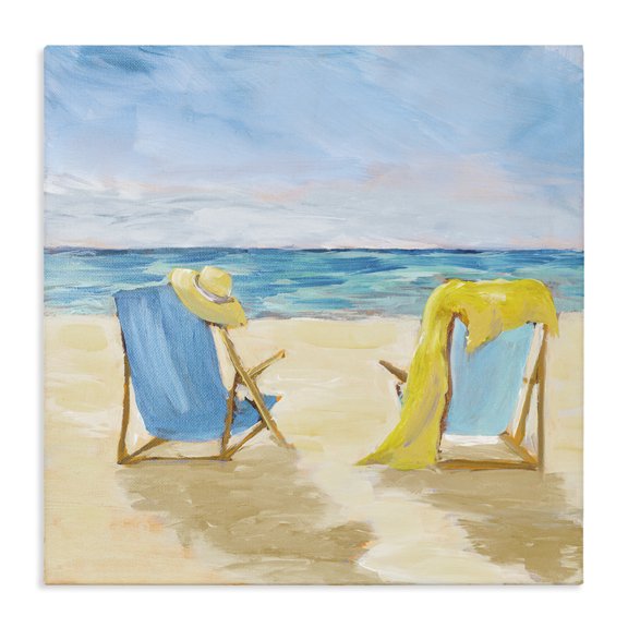 Stupell Industries Coastal Afternoon Beach Date Canvas Art, 30 x 30, by Julie DeRice