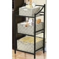 thumbnail image 4 of Decorative & Durable Woven Fabric Storage Baskets, Shelf & Closet Organization - Beige, 4 of 7