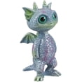 thumbnail image 2 of Ebros Small Aurora Borealis Baby Dragon Statue 3.5" High Wyrmling Dragonling, 2 of 5