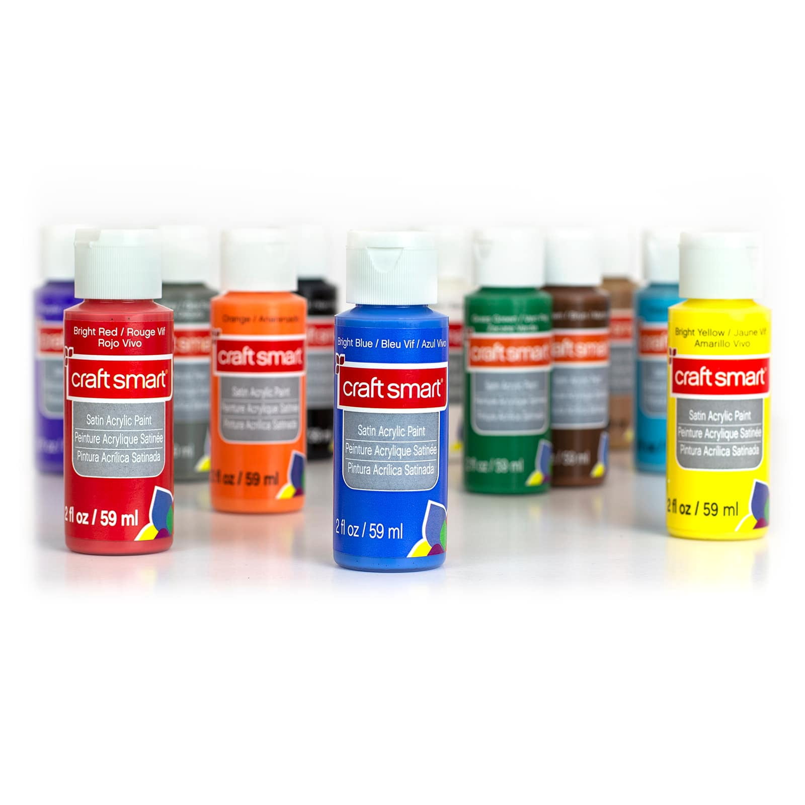 Craft Smart Satin Acrylic Paint Value Set, 12 Packs: 12 ct. (144 total)