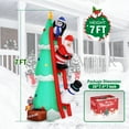 7.5FT Inflatable Christmas Tree with SantaClausand Penguins