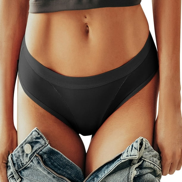 Ketyyh-chn99 Womens Underwear Comfort Waist With Lace Cotton Hipster  Underwear 2024 Black,M