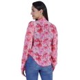 thumbnail image 4 of Moomaya Full Sleeve Sheer Top For Women Formal Shirt Printed Tunic, 4 of 9