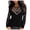 Black, variant on LEAVINGSUO Long Sleeve Shirts for Women, Fall Womens Tops Women Longe Sleeve Lace Sequins V-Neck Long Sleeves Elegant Blouses