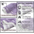 thumbnail image 5 of Home Weavers Allure 100% Cotton Tufted Bath Rug, Soft, Absorbent, Non-Slip, Machine Washable Mat, 24"x40" Rug for Bathroom Floor, Shower & Vanity â€“ Quick Dry Rug, Purple, 5 of 9