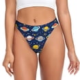 thumbnail image 1 of Fotbe Planets And Stars Tanga Sin Costuras para Mujer con Estampado – Panties Invisibles, Transpirables y Cómodos para Uso Diario-X-Large, 1 of 6