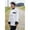 White With Black, variant on 0404-6403 Newport Chef Coat 10 Buttons in Slate/Black Trim - Medium