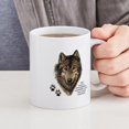 thumbnail image 4 of CafePress - Wolf Totem Animal Guide Watercolor Nature Art 11 O - 11 oz Ceramic Mug - Novelty Coffee Tea Cup, 4 of 4
