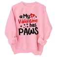 thumbnail image 1 of MEZZALL Mignons Chandails en Molleton Graphiques Cœur d'Amour pour Filles Enfants Manches Longues Col Rond Hauts de Vacances Chandail Confortable pour Tout-Petits, Rose, 9-10 Ans, 1 of 2
