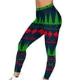 thumbnail image 5 of Hvot&aat Christmas Leggings for Women Stretch Xmas Printed Yoga Pants Casual Hip Lift Leggings Sports Tight Slack, 5 of 7