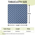 thumbnail image 2 of Blue Bigfoot Pattern Square Fitted Tablecloth with Elastic Edge,Square Table Cover,Washable Elastic Table Cover for Home Kitchen Party Decor 34"x34", 2 of 6
