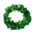 thumbnail image 6 of Hvmvliv St. Patrick's Day Garland with Four-Leaf Clover, 7.5m Green Window Cling Decoration, Removable Vinyl Wreath for Holiday Party & Home Decor Green, 6 of 7