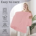 thumbnail image 6 of FLUFFAURORA Pink All-Season Down Alternative Comforter, Box Stitched Down Alternative comforter for all age groups，King size，102×90inch, 6 of 6