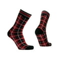 thumbnail image 2 of Polar Heat Socks for Men, 3 Pairs Spandex-Polyester Acrylic Crew Socks, Black/Burgundy, Size 7-12, 2 of 8