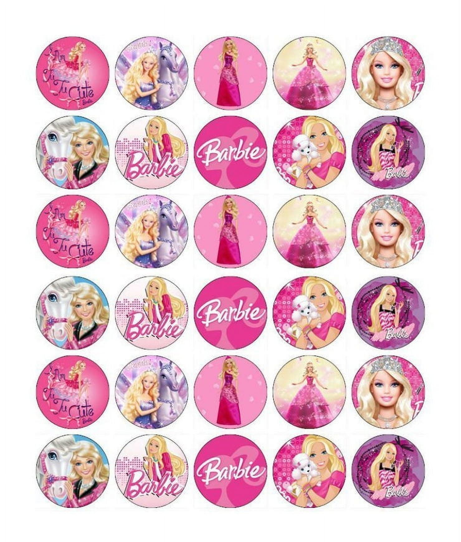 24 x Designer Labels Edible Rice Wafer Paper Cupcake Toppers