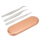 thumbnail image 1 of Pinzas para pestañas de 3 uds, pinzas para espinillas de acero inoxidable, pinzas extractoras de pestañas para salón en casa, 1 of 14