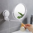 thumbnail image 5 of Bathroom Mirror Suction Cup Wall Hole-free Makeup Cosmetic for Vanity with Desktop Wall-mounted Abs White, 5 of 6